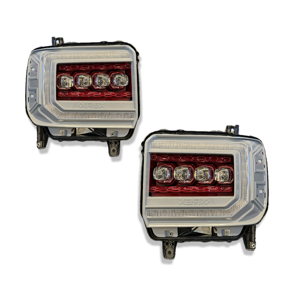 AlphaRex NOVA GMC Sierra Headlights (14-18) – Color-Matched