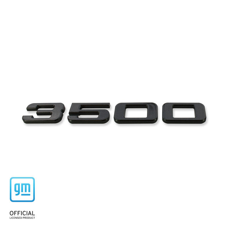 2007-2020 Chevy Silverado & GMC Sierra 3500 HD | 3500 Exterior Badge (Billet)