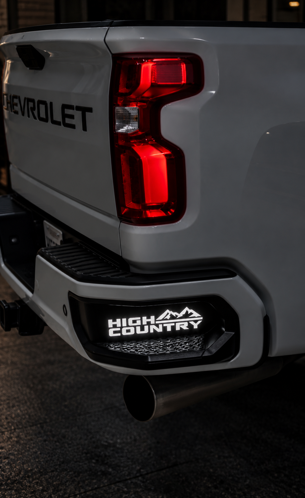 2020-2026 Chevy Silverado HD / GMC Sierra HD Illuminated Rear Bumper CornerStep Inserts