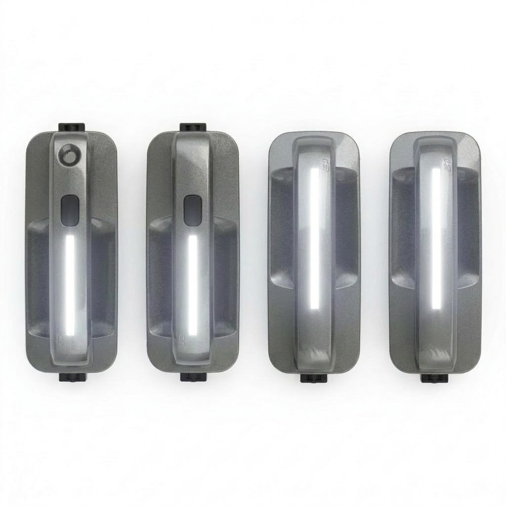 White LED door handle for 2017-2022 Ford Super Duty F-250 F-350