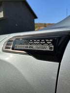 2020-2026 GMC Sierra HD | Duramax American Flag Text Fender Emblems (installed reference photo)