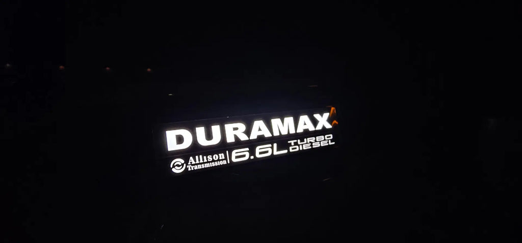 2020-2026 GMC Sierra HD | Illuminated Duramax Fender Badges