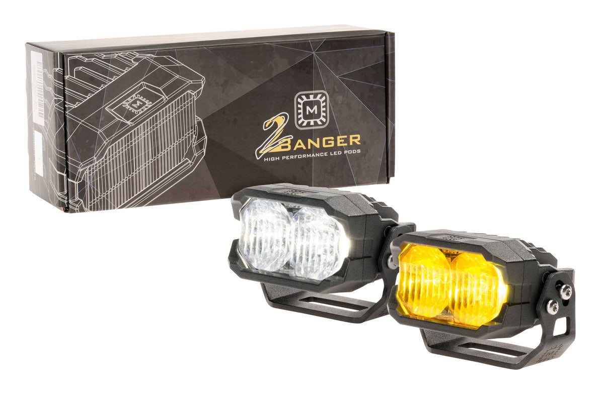 Morimoto 2Banger LED Pods: HXB Combo Beam