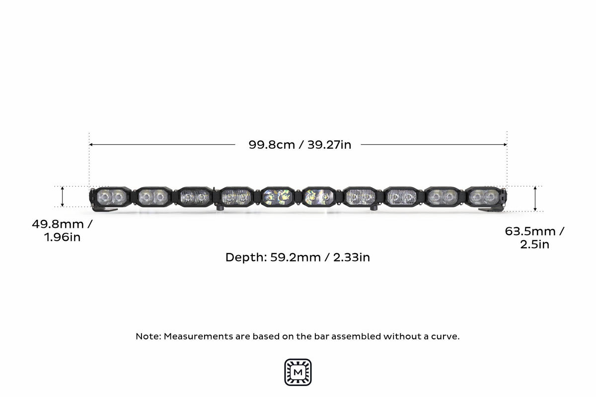 Morimoto 2Banger LED Light Bar: 10 Pod / 40"
