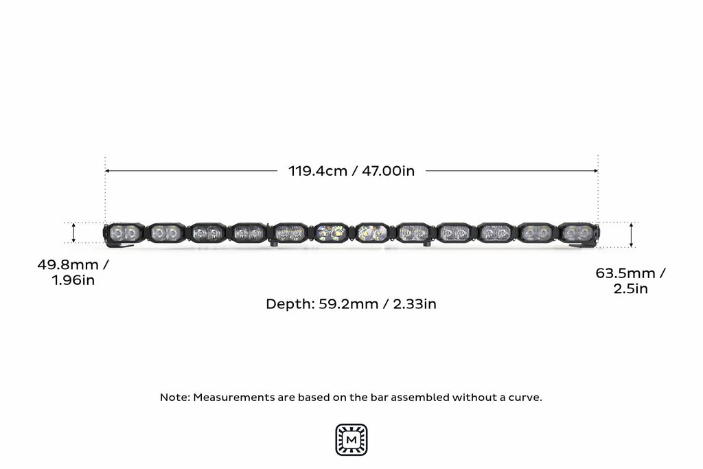 Morimoto 2Banger LED Light Bar: 12 Pod / 47"