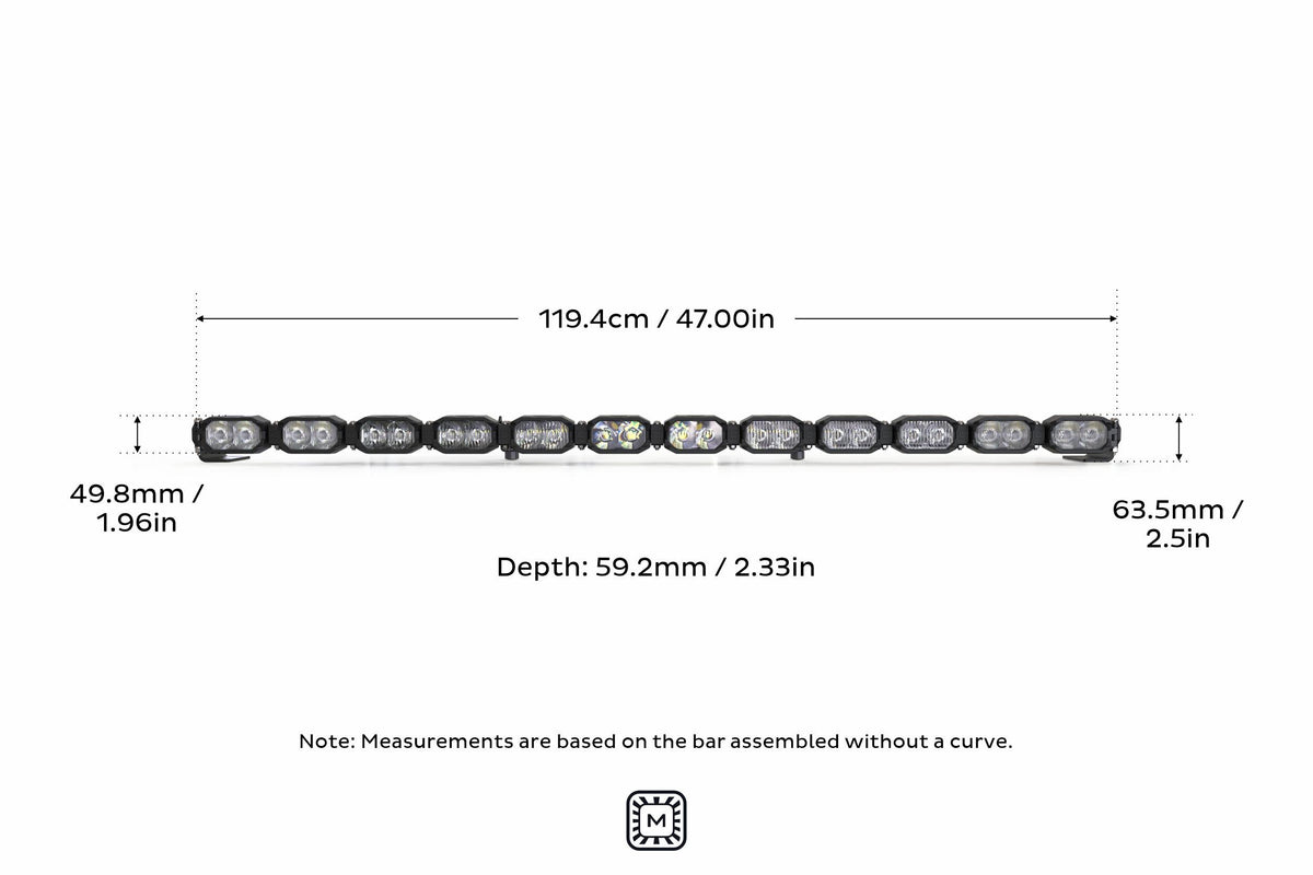 Morimoto 2Banger LED Light Bar: 12 Pod / 47"