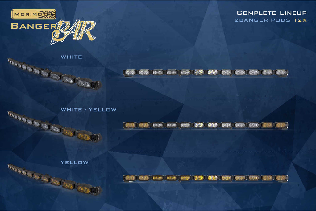 Morimoto 2Banger LED Light Bar: 12 Pod / 47"
