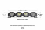 Morimoto 4Banger LED Light Bar: 4 Pod / 16.5"