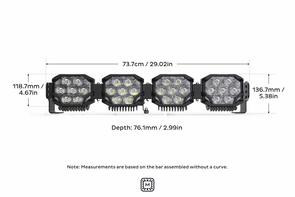Morimoto BigBanger LED Light Bar: 4 Pod / 29"