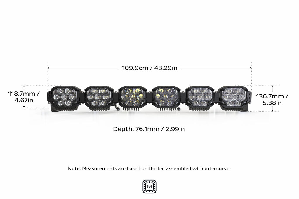 Morimoto BigBanger LED Light Bar: 6 Pod / 43"