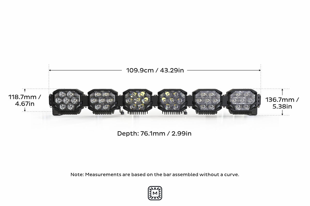 Morimoto BigBanger LED Light Bar: 6 Pod / 43"