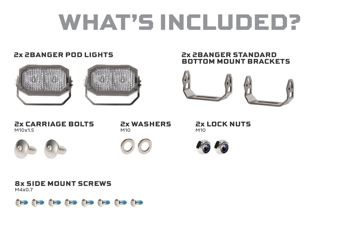 Morimoto 2Banger LED Pods: NCS Flood Beam