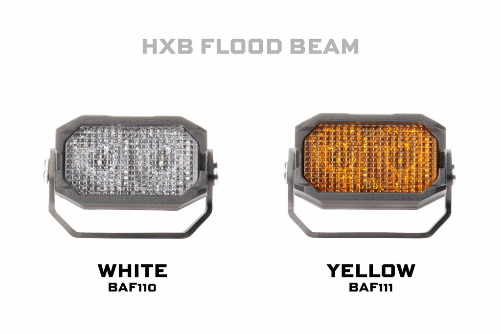 Morimoto 2Banger LED Pods: HXB Flood Beam