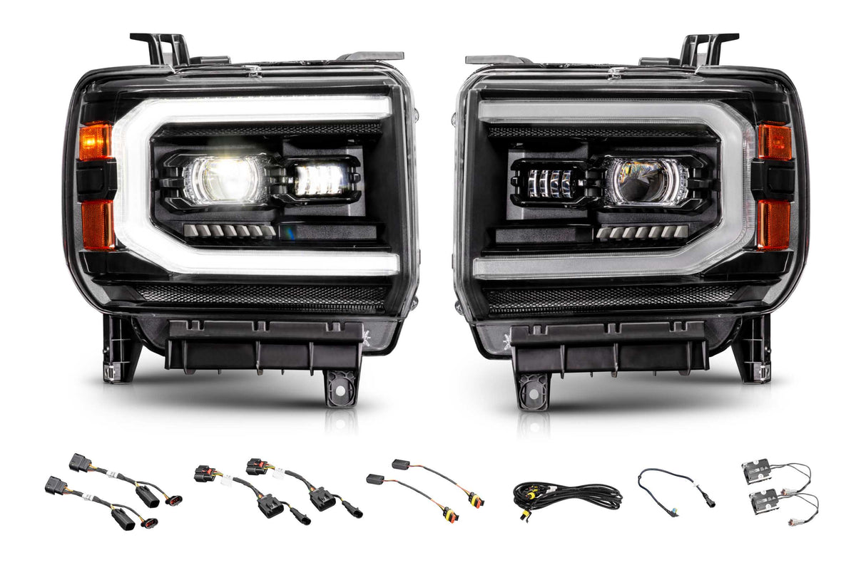 2014-2018 GMC Sierra 1500 | 2015-2019 GMC Sierra HD Morimoto XB Evo Hybrid LED Headlights