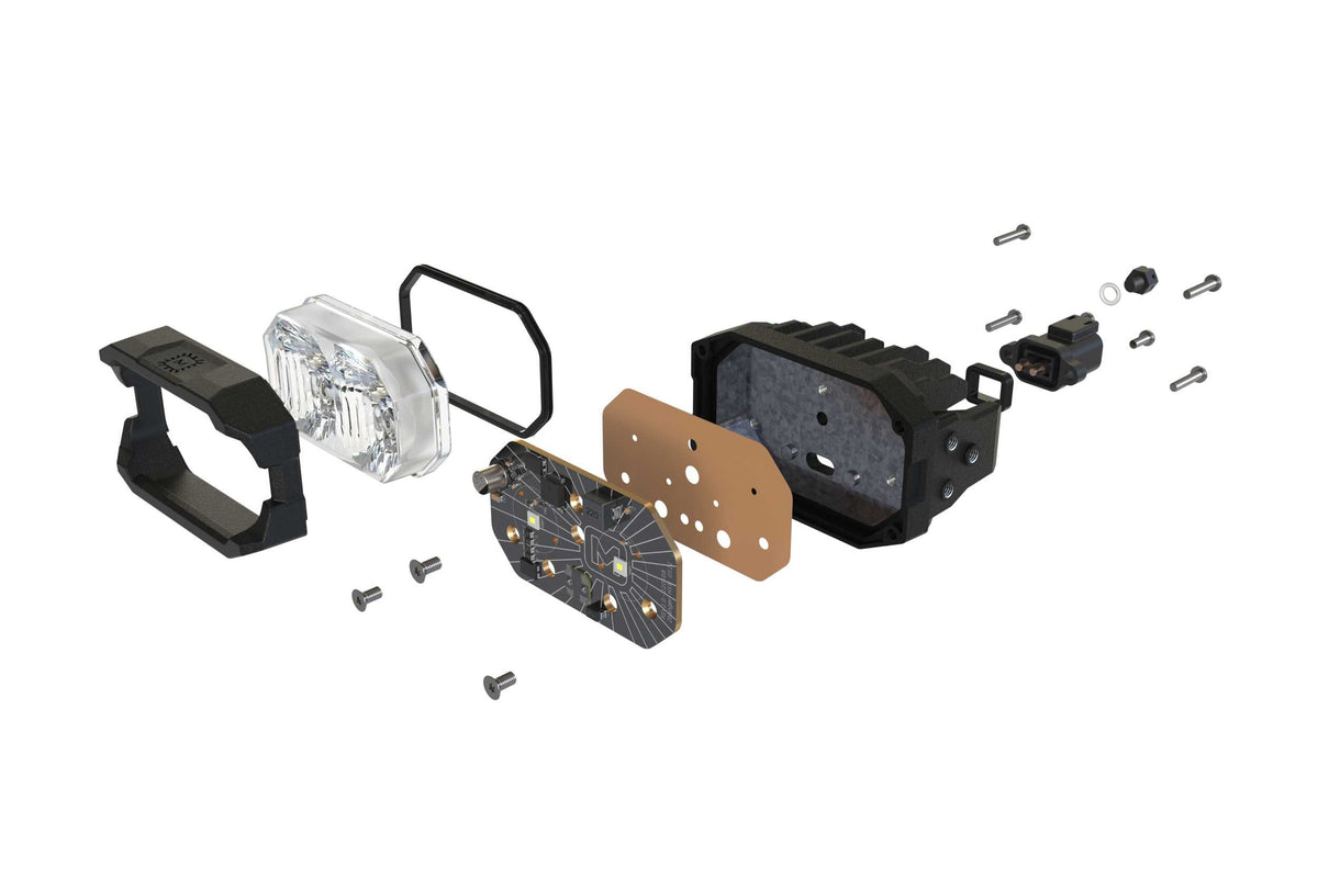 Morimoto LED Ditch Light System: 2008-2023 Dodge Challenger