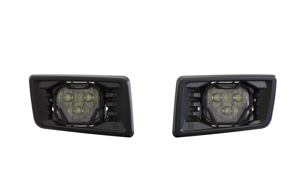 Morimoto 4Banger LED Fog Lights: 2007-2014 Chevy Silverado 2500/3500 HD (Square Fogs)