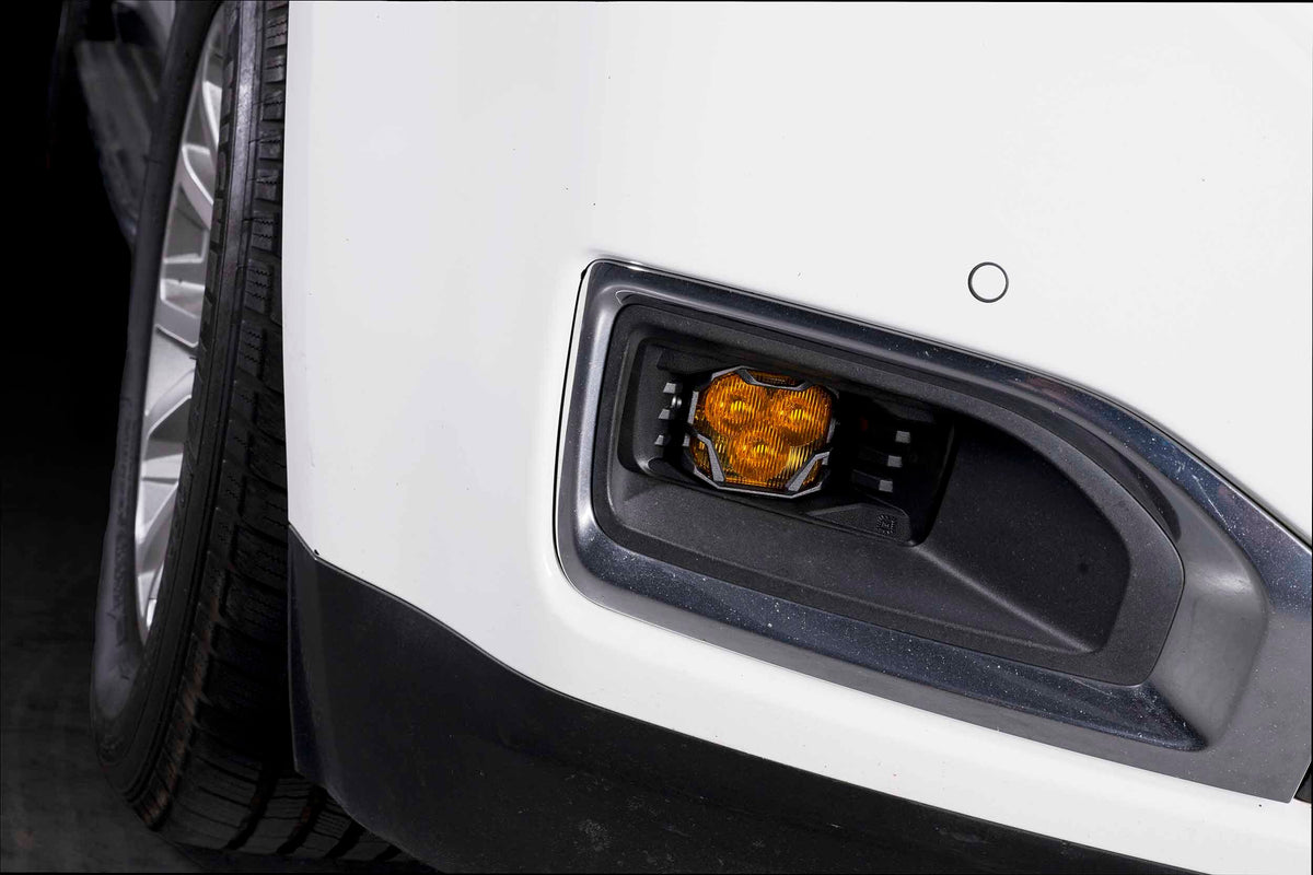 Morimoto 4Banger LED Fog Lights: 2007-2015 Chevy Avalanche (Square Fogs)