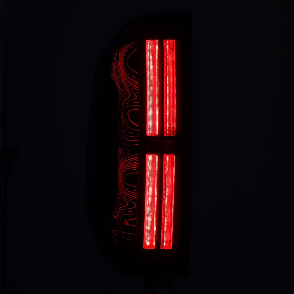 2014-2021 Toyota Tundra | AlphaRex TOPO-ETCH NOVA-Series Prismatic LED Tail Lights