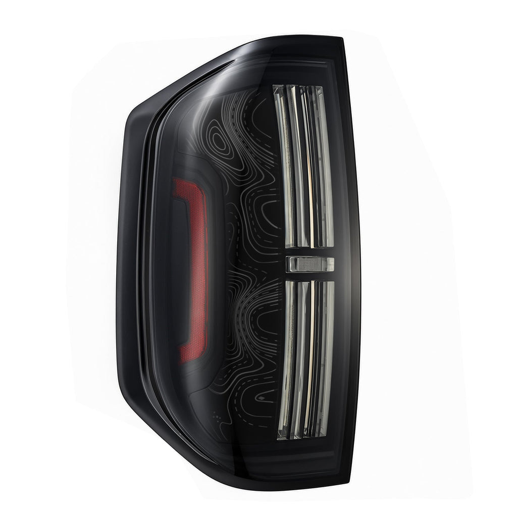 2014-2021 Toyota Tundra | AlphaRex TOPO-ETCH NOVA-Series Prismatic LED Tail Lights