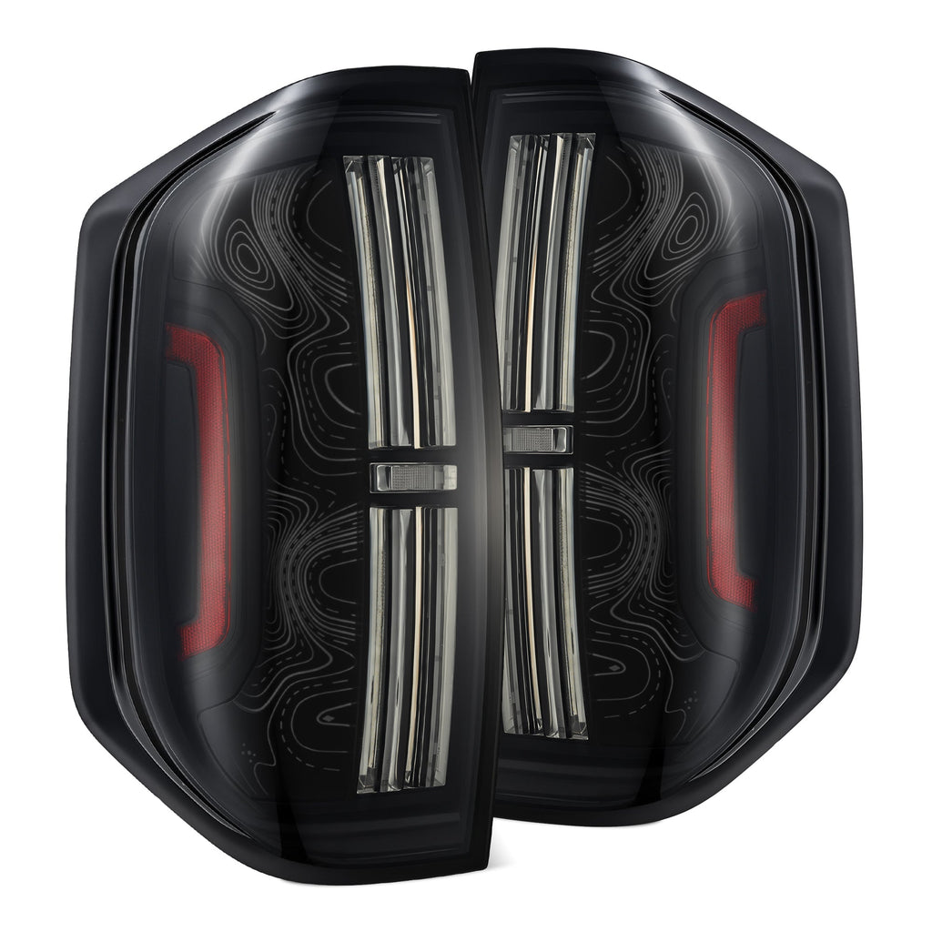 2014-2021 Toyota Tundra | AlphaRex TOPO-ETCH NOVA-Series Prismatic LED Tail Lights