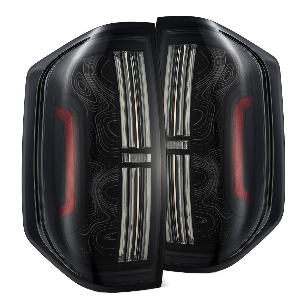 2014-2021 Toyota Tundra | AlphaRex TOPO-ETCH NOVA-Series Prismatic LED Tail Lights