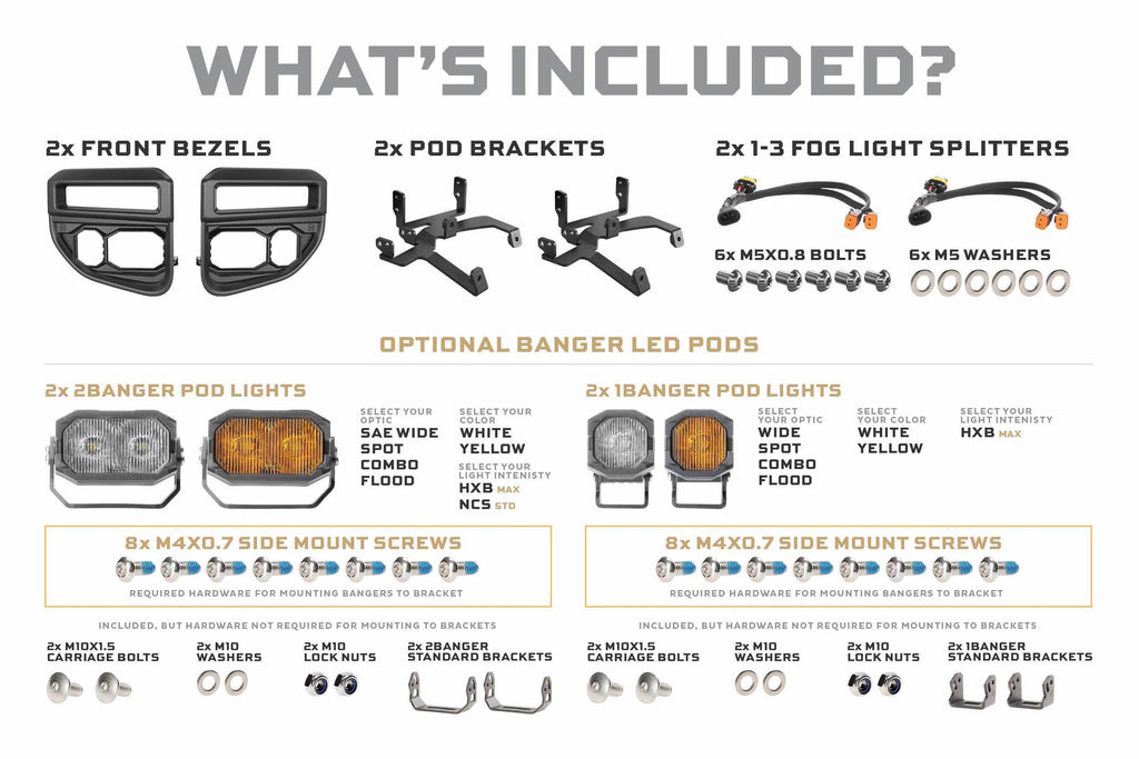 Morimoto Banger LED Fog Lights: 2020-2022 Ford Super Duty (OE LED Fogs)