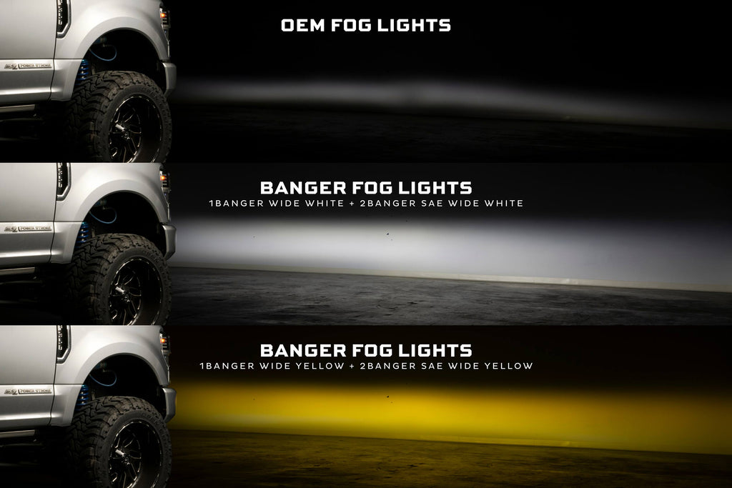 Morimoto Banger LED Fog Lights: 2020-2022 Ford Super Duty (OE LED Fogs)