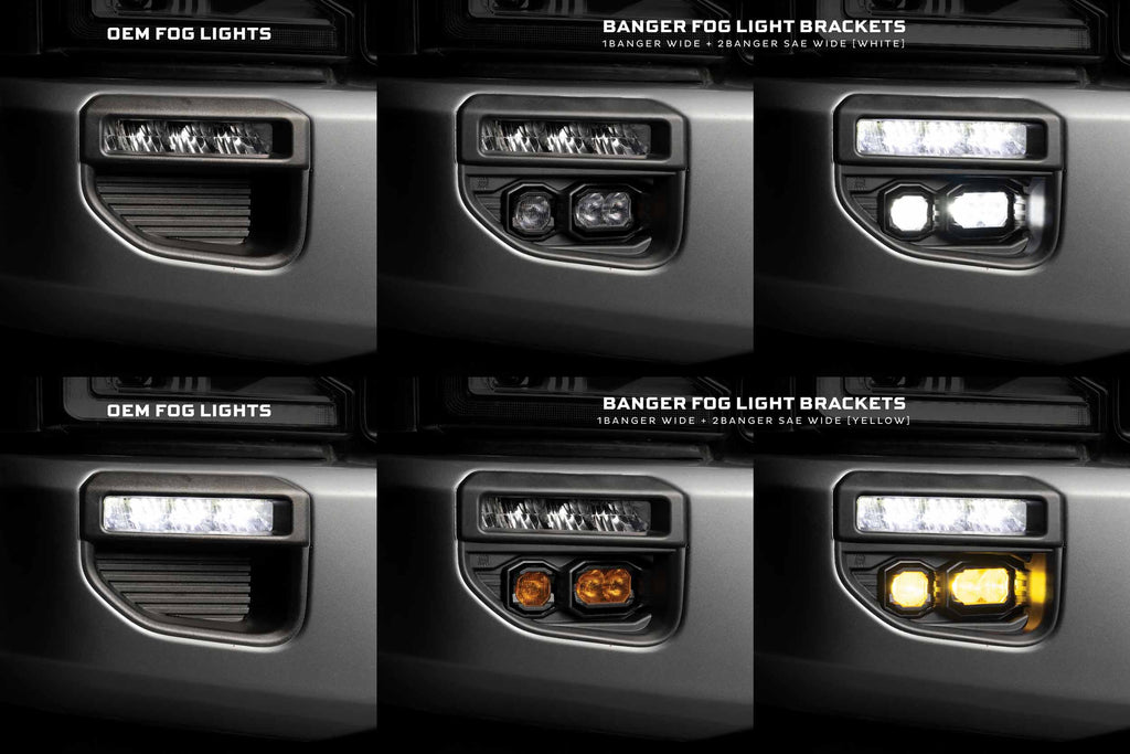 Morimoto Banger LED Fog Lights: 2020-2022 Ford Super Duty (OE LED Fogs)
