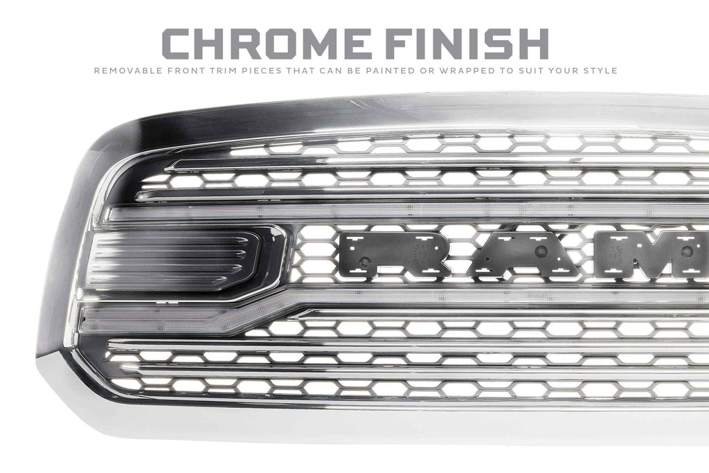 2013-2018 RAM 1500/2500/3500 & 2019-2024 RAM 1500 CLASSIC MORIMOTO XBG LED GRILLE