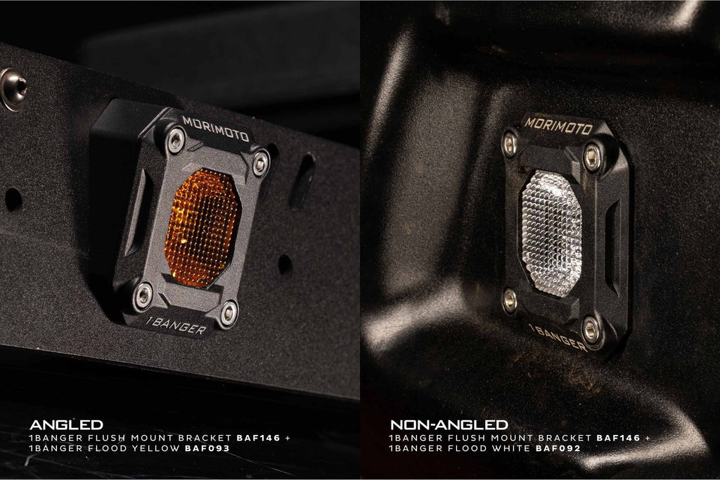 Morimoto 1Banger Pod Lights: Flush Mounting Kit