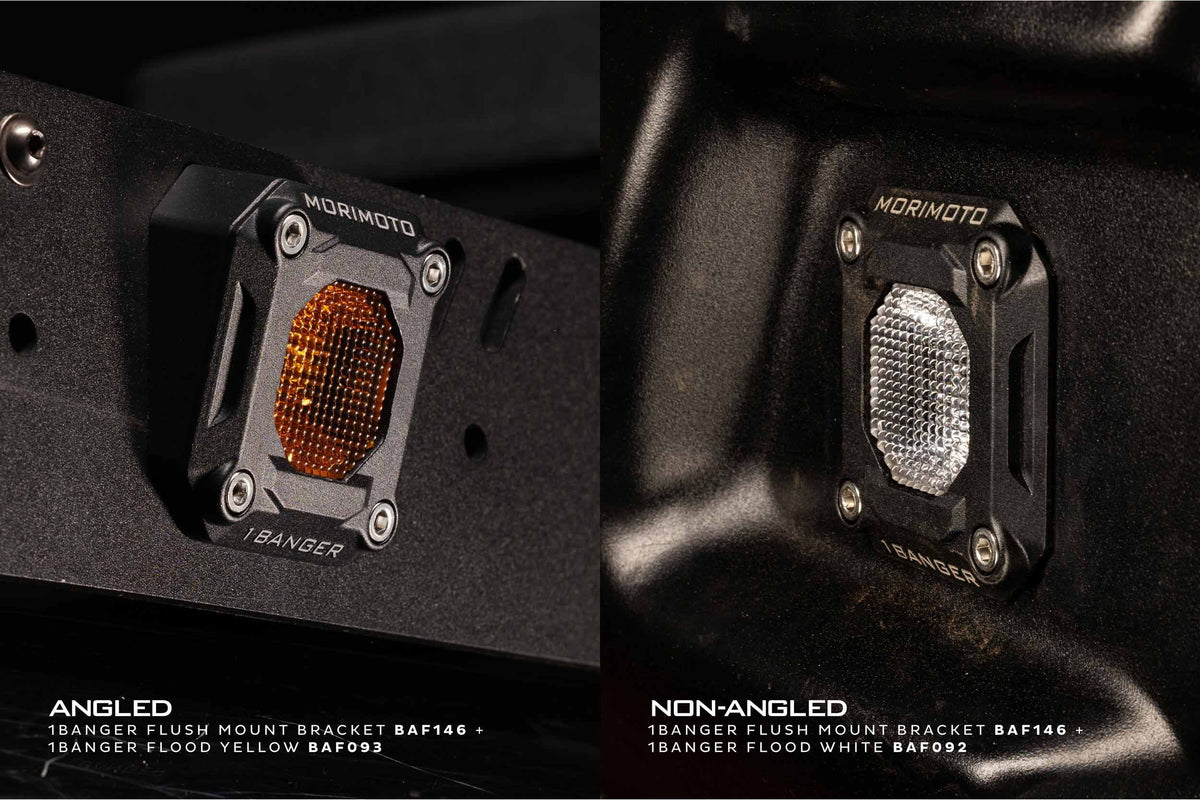 Morimoto 1Banger Pod Lights: Flush Mounting Kit