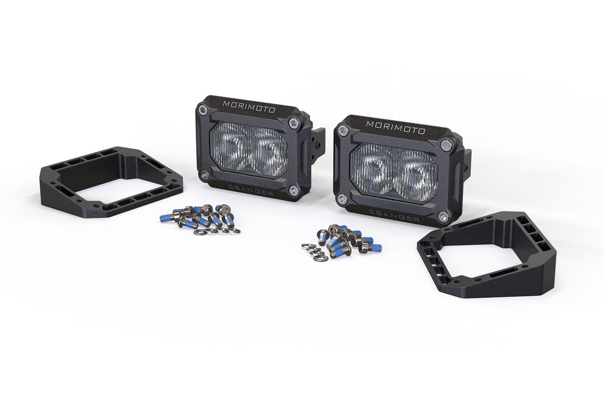 Morimoto 2Banger Pod Lights: Flush Mounting Kit
