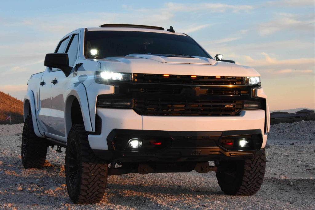 Morimoto 4Banger LED Fog Lights: 2020-2023 Chevy Silverado 2500/3500 HD