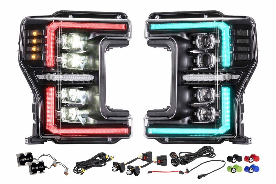2017-2019 FORD SUPER DUTY XRGB EVO LED HEADLIGHTS
