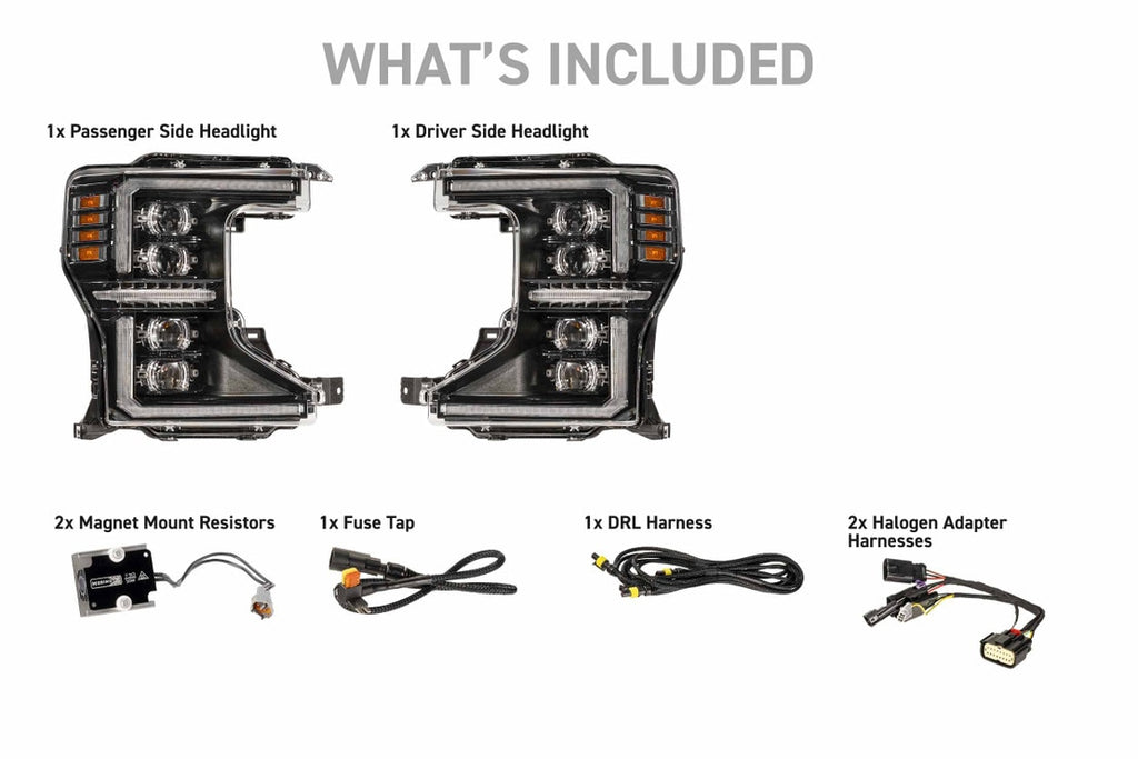2022-2022 FORD SUPER DUTY XB EVO HYBRID LED HEADLIGHTS