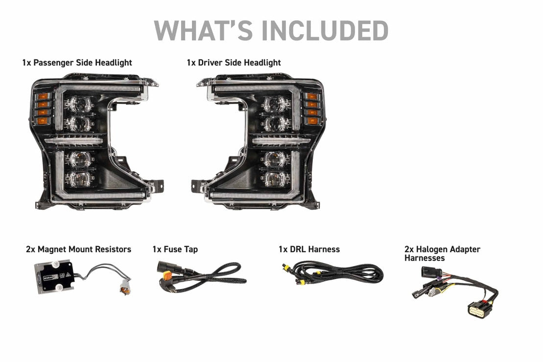 2022-2022 FORD SUPER DUTY XB EVO HYBRID LED HEADLIGHTS