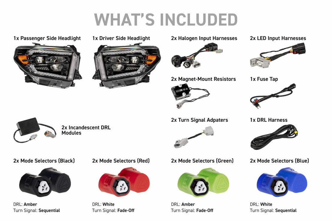 2014-2021 TOYOTA TUNDRA XB EVO LED HEADLIGHTS