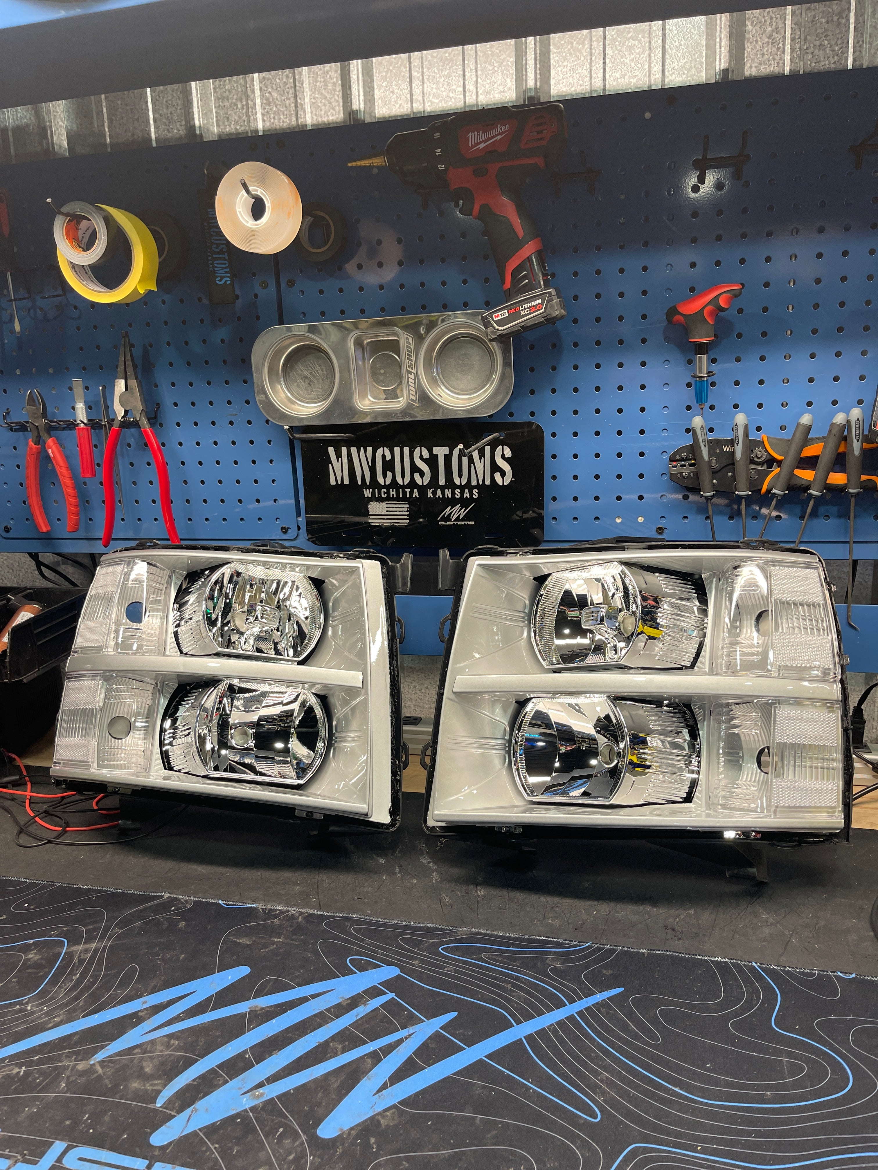 2007-13 CHEVROLET SILVERADO HALOGEN HEADLIGHTS
