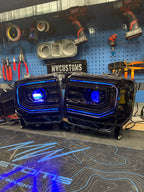 2014-18 GMC SIERRA C BAR STYLE HEADLIGHTS