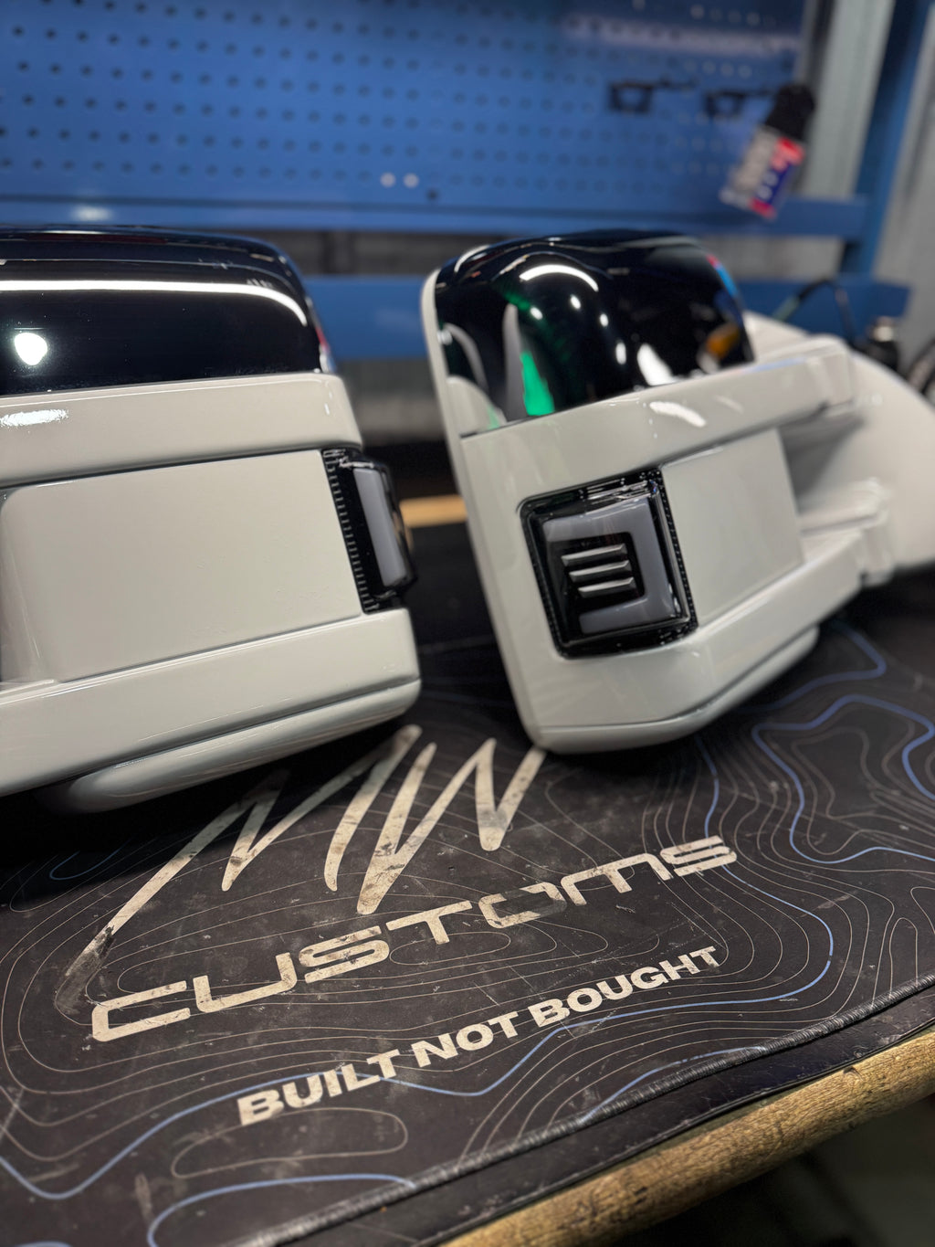 CUSTOM FORD TOW MIRRORS 1999 - 07 FORD SUPER DUTY (2008 Style)