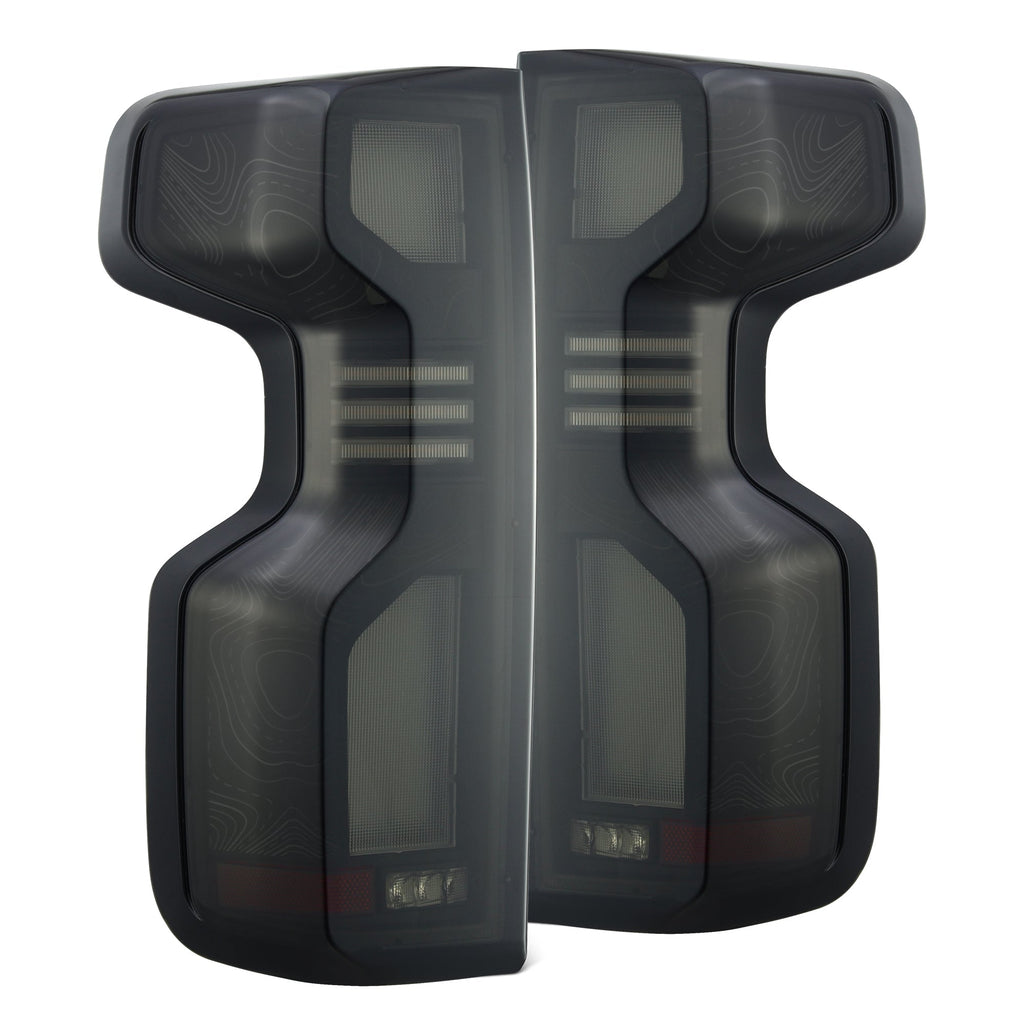 2019-2026 Chevy Silverado 1500 & 2020-2026 Silverado HD | AlphaRex TOPO-ETCH LUXX-Series LED Tail Lights