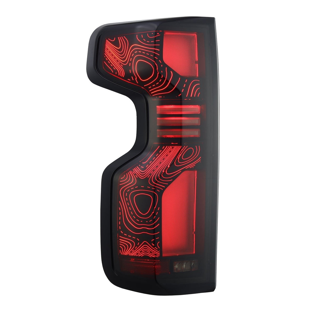 2019-2026 Chevy Silverado 1500 & 2020-2026 Silverado HD | AlphaRex TOPO-ETCH LUXX-Series LED Tail Lights