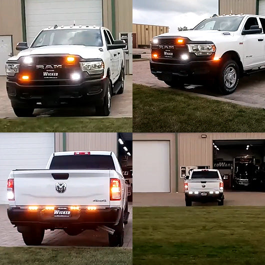 2500 Amber-White Strobe Lights Kit