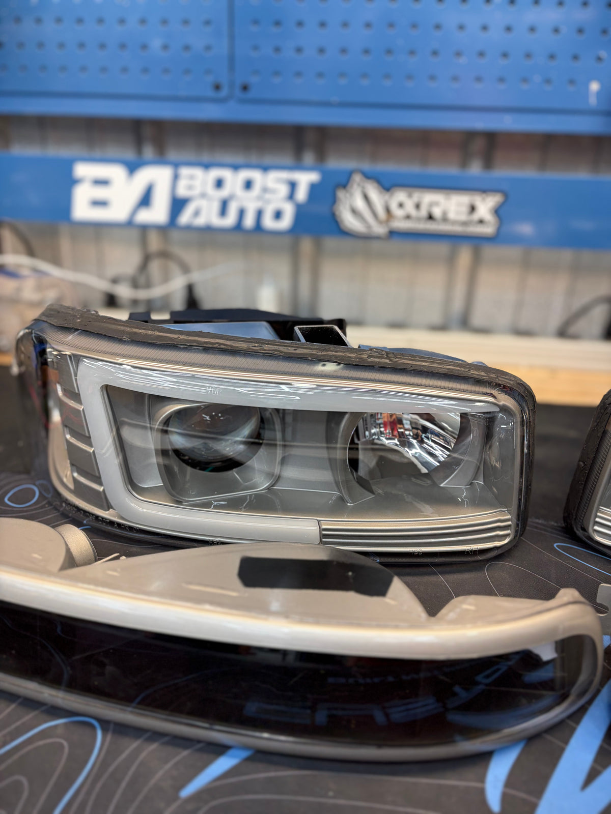 1999-2006 GMC Sierra C Bar LED Headlights