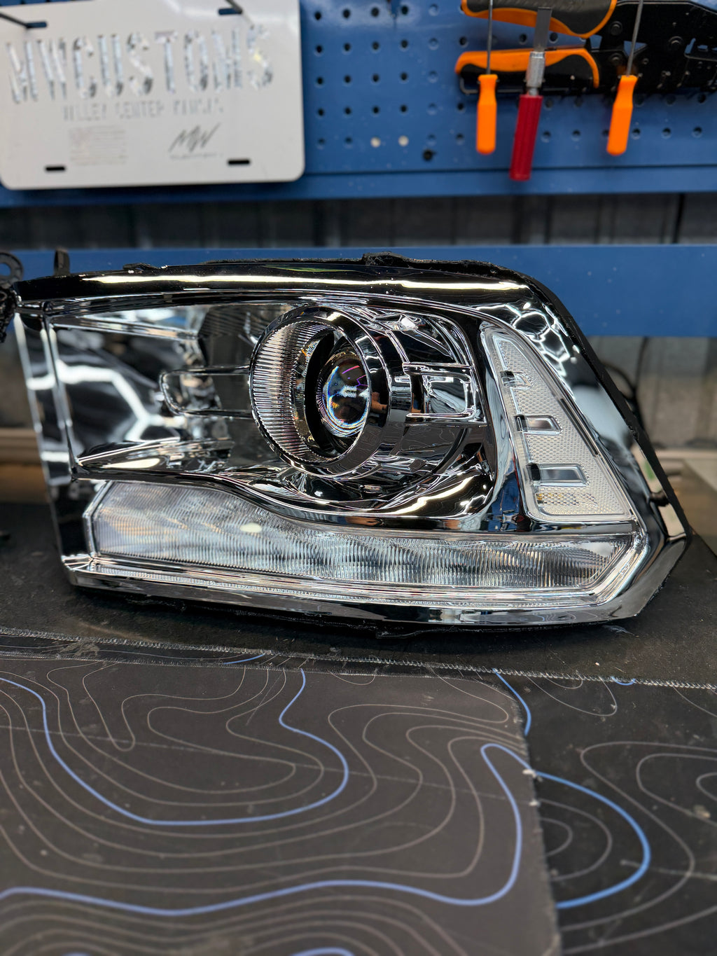 OPEN BOX – 2009-2018 Ram Projector Headlights *CHROME*