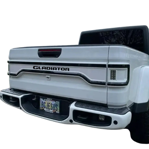 2020-2026 Jeep Gladiator JT LED Tailgate Panel Light + Flush Mount LED Tail Lights (Colormatched)