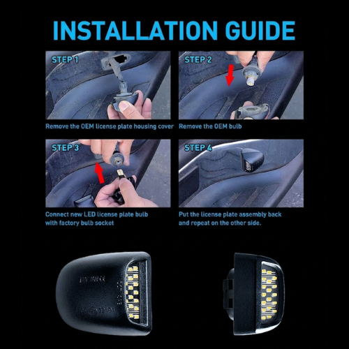 1999-2007 Chevy Silverado/GMC Sierra LED License Plate Lights