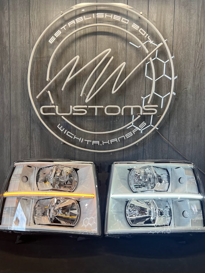 2007-13 CHEVROLET SILVERADO HALOGEN HEADLIGHTS