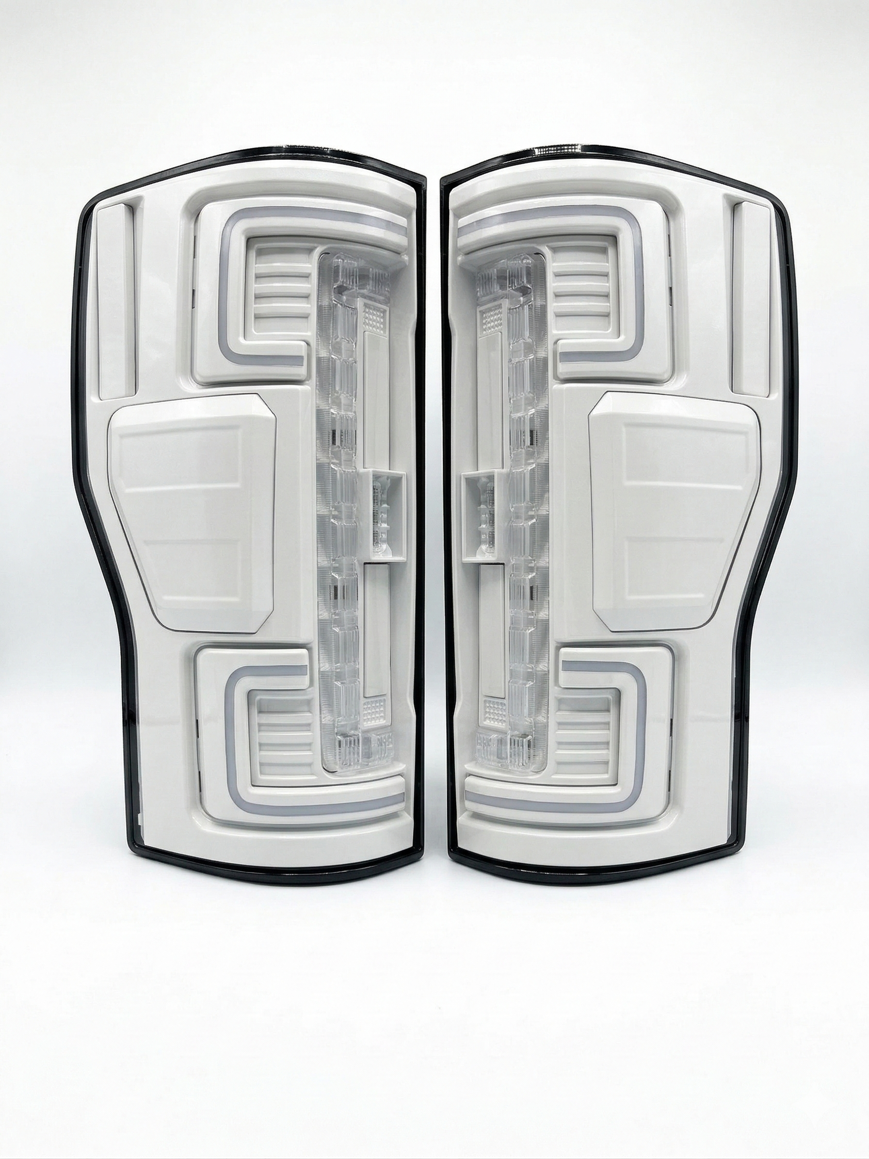Pair of white tail lights
