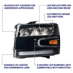 2007-2013 Chevrolet Silverado LED Reflector Headlights